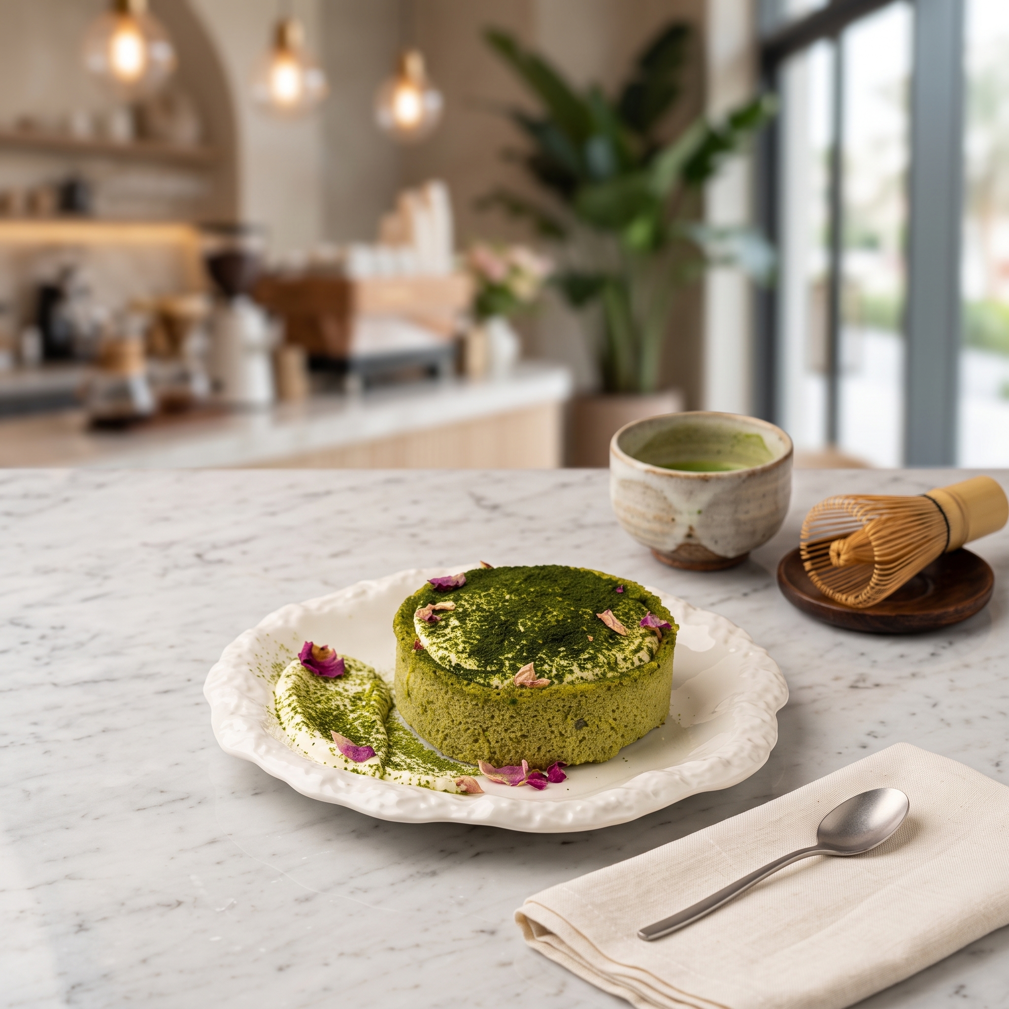 Matcha Japanese Cheesecake